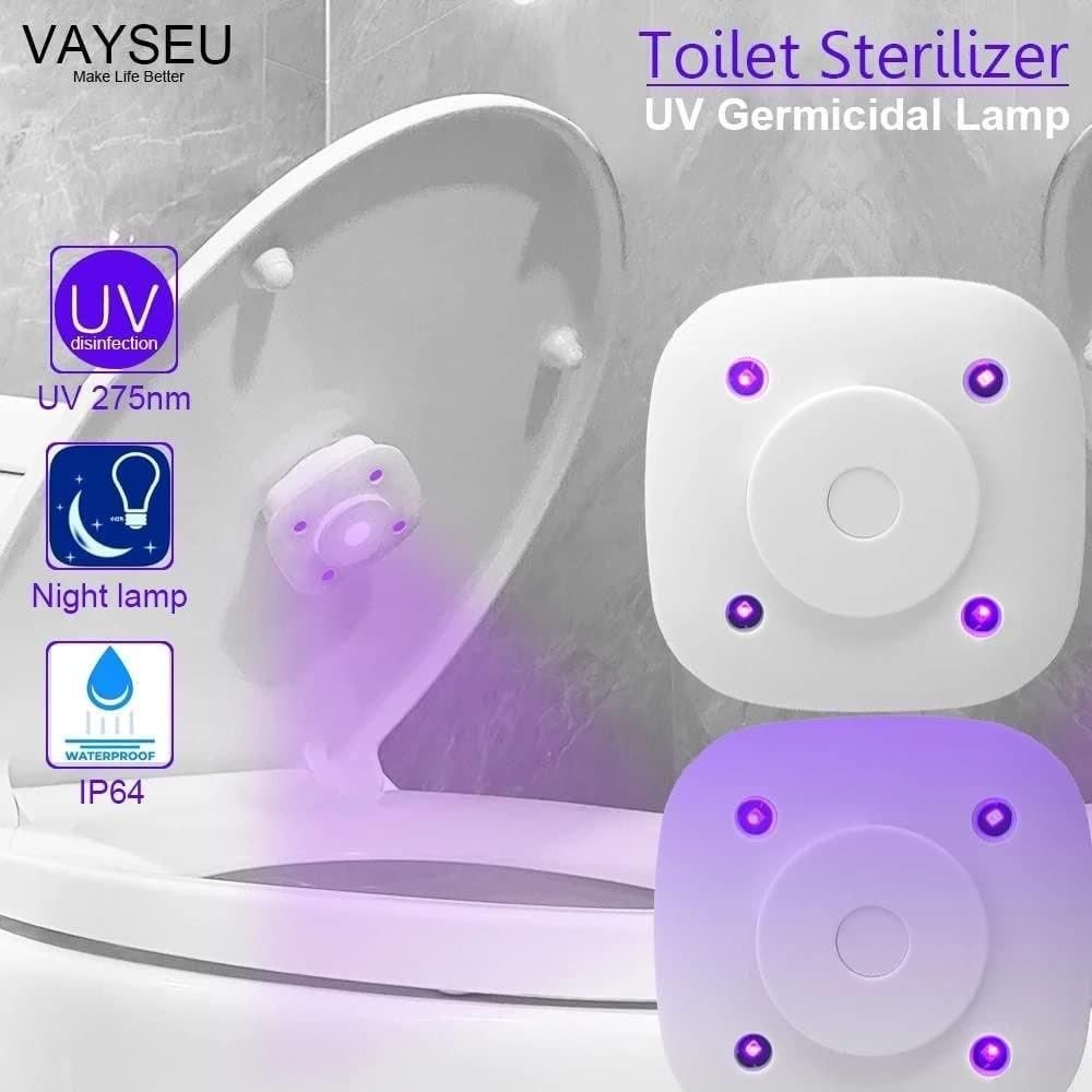 Toilet Sterilizer Rechargeable UV Light (Multicolor)